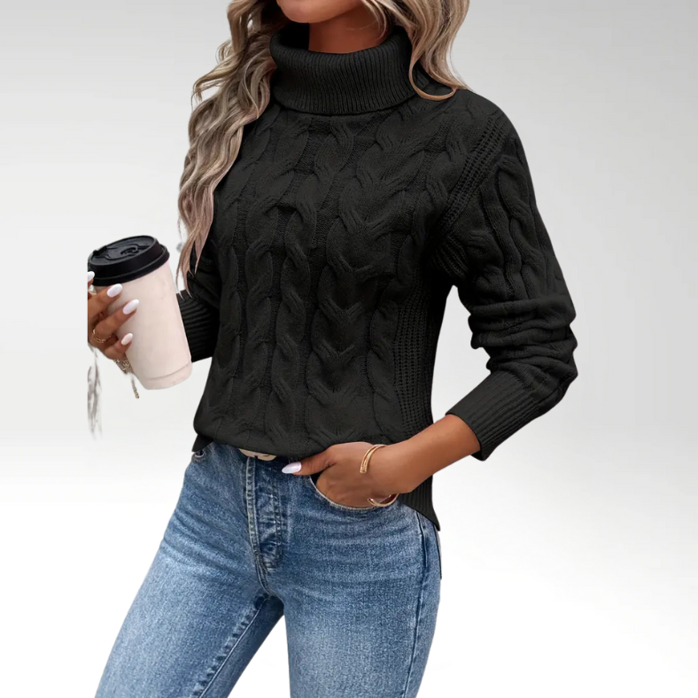 Jane | Twisted Turtleneck Sweater