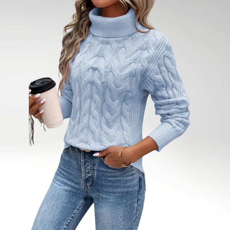 Jane | Twisted Turtleneck Sweater