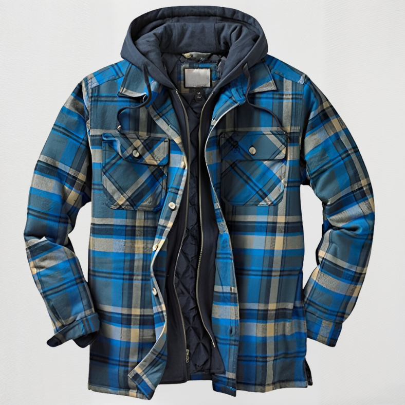 James | Cozy Hooded Flannel Shirt
