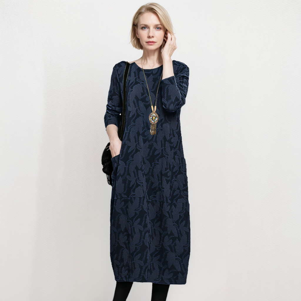 Sadie | Casual Round-Neck Winter Dress