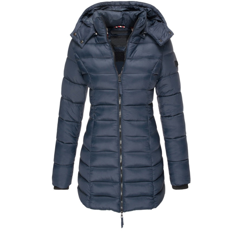 Alisa | The Best and Coziest Hooded Down Jacket with Zipper